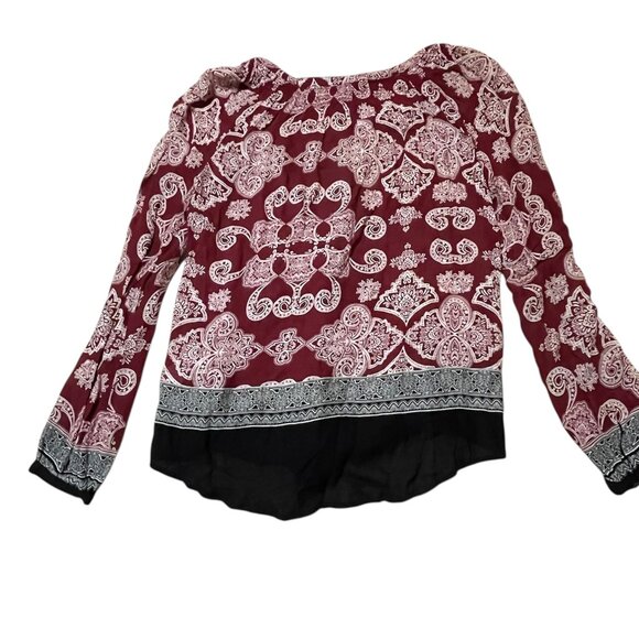 Lucky Brand Paisley Bandana Print Top – Small - Picture 3 of 7